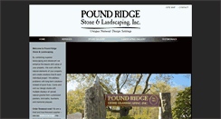 Desktop Screenshot of poundridgestoneandlandscaping.com